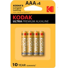 2 Adet Kodak Ultra Premium Alkalin Ince Pil 4'lü