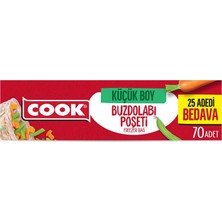 Cook Buzdolabı Poşeti Ekonomik Küçük Boy 70 Adet