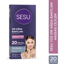 3 Adet  Sesu Yüz Ağda Bandı Hassas Ciltler 20'li
