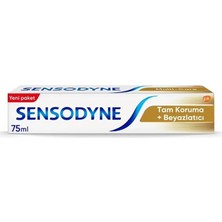 Sensodyne Tam Koruma Diş Macunu 75 ml Beyazlatıcı Özellikli Hassas Dişler İçin Ferah Nefes