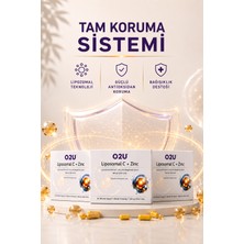 O2U C Vitamini Lipozomal + Çinko Bisglisinat Şelatlı | Bağışıklık & Antioksidan Desteği 90 Kapsül