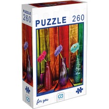 4 Adet Çiçekler Puzzle 260 Parça CA6006