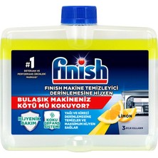 3 Adet  Finish Bulaşık Makinesi Temizleyici 250 ml Limon