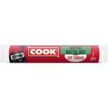 3 Adet Cook Çöp Torbası Profesyonel Battal Boy 10'lu