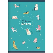 4 Adet   Keskin A4 40 Yp Kar.tel Dikişli Karton Kapak Pets Defter