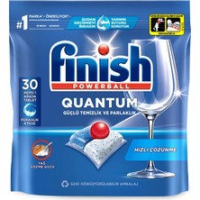 3 Adet  Finish Bulaşık Makinesi Tableti Quantum 30'lu