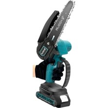 Die Grup 18V Akülü Ağaç Budama Testere, Çift Akü, 15 cm , Metal Dişli Şanzıman,mavi, Taşıma Çantalı