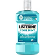 Listerine Cool Mint 500 ml Ağız Suyu Tazeleyici Nane Aroması ile 24 Saat Etkili Ağız Bakımı