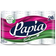 4 Adet Papia Tuvalet Kağıdı 16'lı Biocare