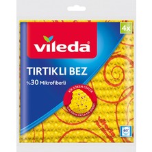 Vileda %30 Mikrofiber Temizlik Bezi Seti 4'lü Yüksek Emicilik Özelliği ile Tüm Yüzeyler İçin