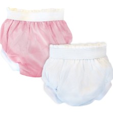 Alkasaz Sema Baby 2'li Lüks Alıştırma Külodu 16-22 kg - Beyaz/pembe