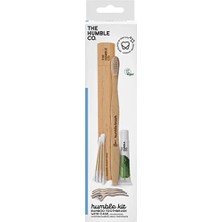 3 Adet Humble Travel Kit Seyahat Seti - Yeni Tasarım (Diş Fırçası + Diş Macunu + Kulak Çubuğu + Kürdanlı Diş Ipi + Bambu Kap)