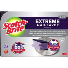 2 Adet Scotch Brite Extreme Bulaşık Süngeri Tırnak Koruyuculu 2'li