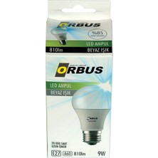 3 Adet  Orbus LED Ampul 9WATT E27 Duy Beyaz