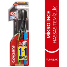 2 Adet Colgate Diş Fırçası Mikro Ince Hassas Siyah 1+1