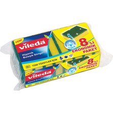 4 Adet Vileda Sünger 8'li Düz Paket