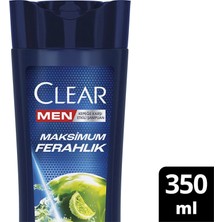 4 Adet   Clear Men Yağlı Saç Derisi Max Ferahlık Şampuan 350 ml