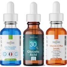 Doğal Eczane Yanık Izleri Giderme Glikolik Asit %30 Set Glikolik Asit Peelingi 90 ml