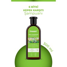 4 Adet Tresan Şampuan 300 ml 6 Bitki Kepek Karşıtı Bakım