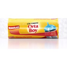 4 Adet Koroplast Çöp Torbası Orta Boy 15'li