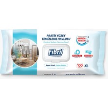 4 Adet Fibril Yüzey Temizlik Havlusu 100 Lü Beyaz Sabun Kokulu