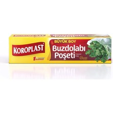 4 Adet   Koroplast Buzdolabı Poşeti Büyük 30*45 20 Adet