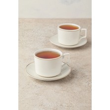 4 Adet Hometime Porselen Çay Fincanı Seti 6'lı 230 ml
