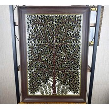 Çini Evi Zeytin Ağacı Motifli Iznik Çini Pano