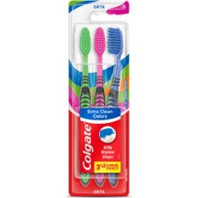 2 Adet  Colgate Diş Fırçası Extra Clean Colors 3'lü