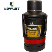 Nevvalife Vacuum Flask Çelik Termos 3 Litre 48 Saat Sıcak Soğuk Dağcı Termos Nevvalife Vacuum Flask Yeşil Renk Kamp Termos Aile Boyu Büyük Termos