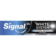 3 Adet  Signal Beyaz Sistem Arındırıcı Diş Macunu 75 ml
