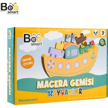 3 Adet Bee Smart Ahşap Macera Gemisi Hayvanlar Oyunu