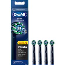 3 Adet Oral-B Sarjlı Diş Fırçası Yedek Cross Action 4'lü Siyah