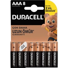 3 Adet Duracell Basic Alkalin Aaa 8'li Ince Pil