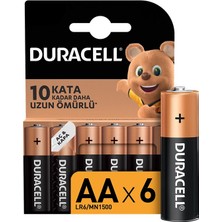 Duracell 6'lı Kalem Pil Aa