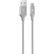 T-Tech T-Tec Alumıcable Type-C Kablo Gumus