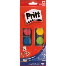 4 Adet   Pritt Büyük Suluboya 12'li