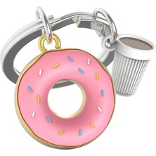 4 Adet Metalmorphose Donut Anahtarlık Pembe-Gümüş MTM324-01