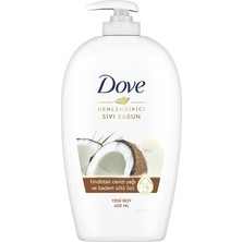 Dove Hindistan Cevizi Badem Sütü Özlü Nemlendirici Sıvı Sabun 450 ml Ferahlatıcı Koku