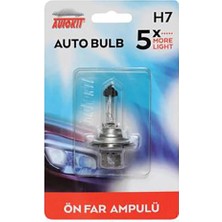 4 Adet Autokit Oto Ampul 12V H7
