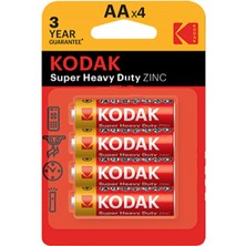 Kodak Çinko Karbon Kalem Pil 4'lü