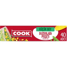 4 Adet Cook Buzdolabı Poşeti Küçük Boy 20X30 cm 40 Yaprak