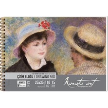4 Adet Karatis Art 160GR 25*35 15 Yp. Spiralli Çizim Blok
