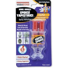 3 Adet Vodabond Epoksi Yapıştırıcı Şeffaf 6ml
