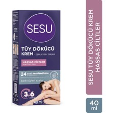 2 Adet  Sesu Tüy Dökücü Krem Hassas Ciltler 40 ml