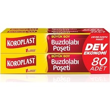 3 Adet  Koroplast Buzdolabı Poşeti Büyük Dev Ekonomi 80'li