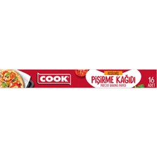 3 Adet  Cook Yağlı Pişirme Kağıdı Kesilmiş 16'lı