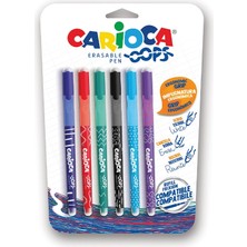 2 Adet  Carioca Oops Silinebilir Tükenmez Kalem 6lı