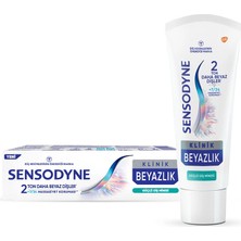 2 Adet  Sensodyne Klinik Beyazlık Güçlü Diş Minesi Diş Macunu 75 ml