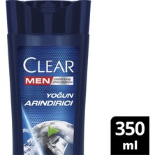 2 Adet  Clear Men Kömür Etkili Yoğun Arındırıcı Bakım Şampuan 350ML